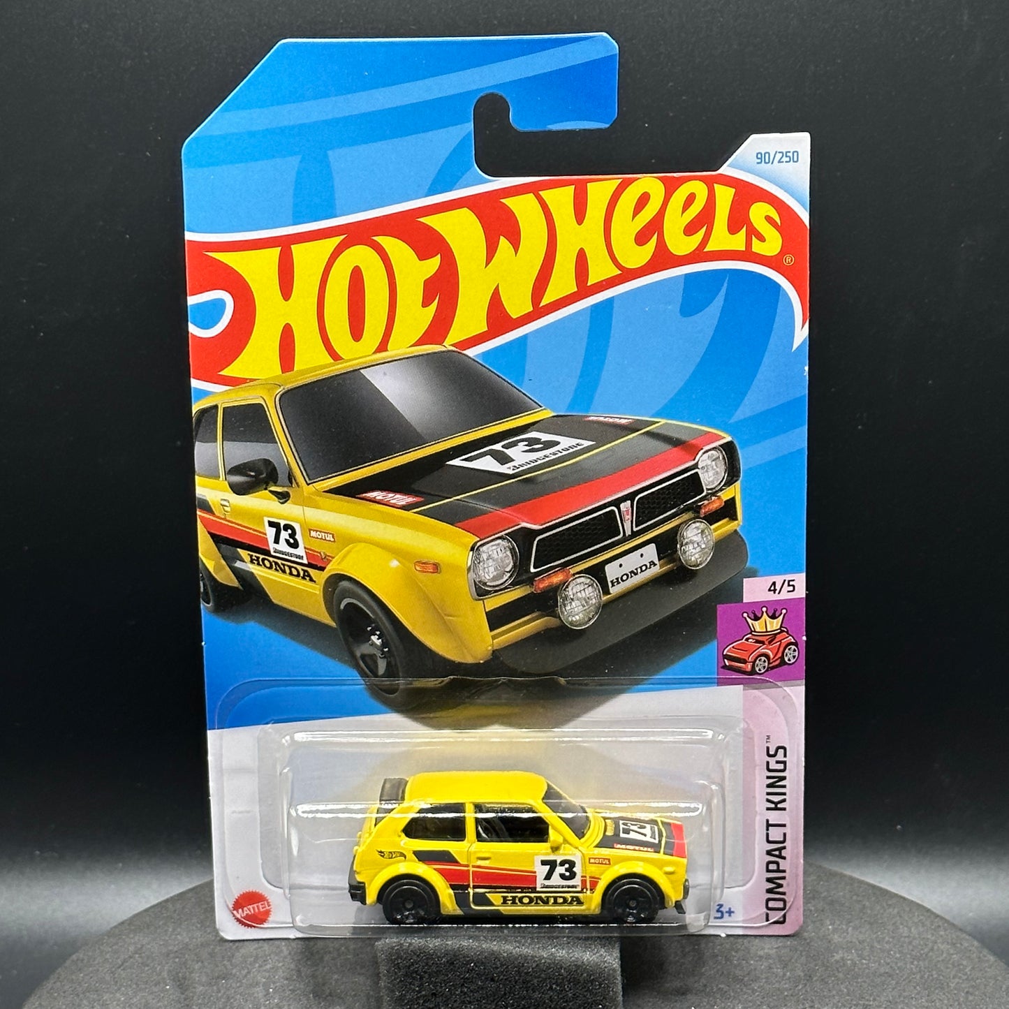 Hot Wheels Honda Civic Custom Yellow