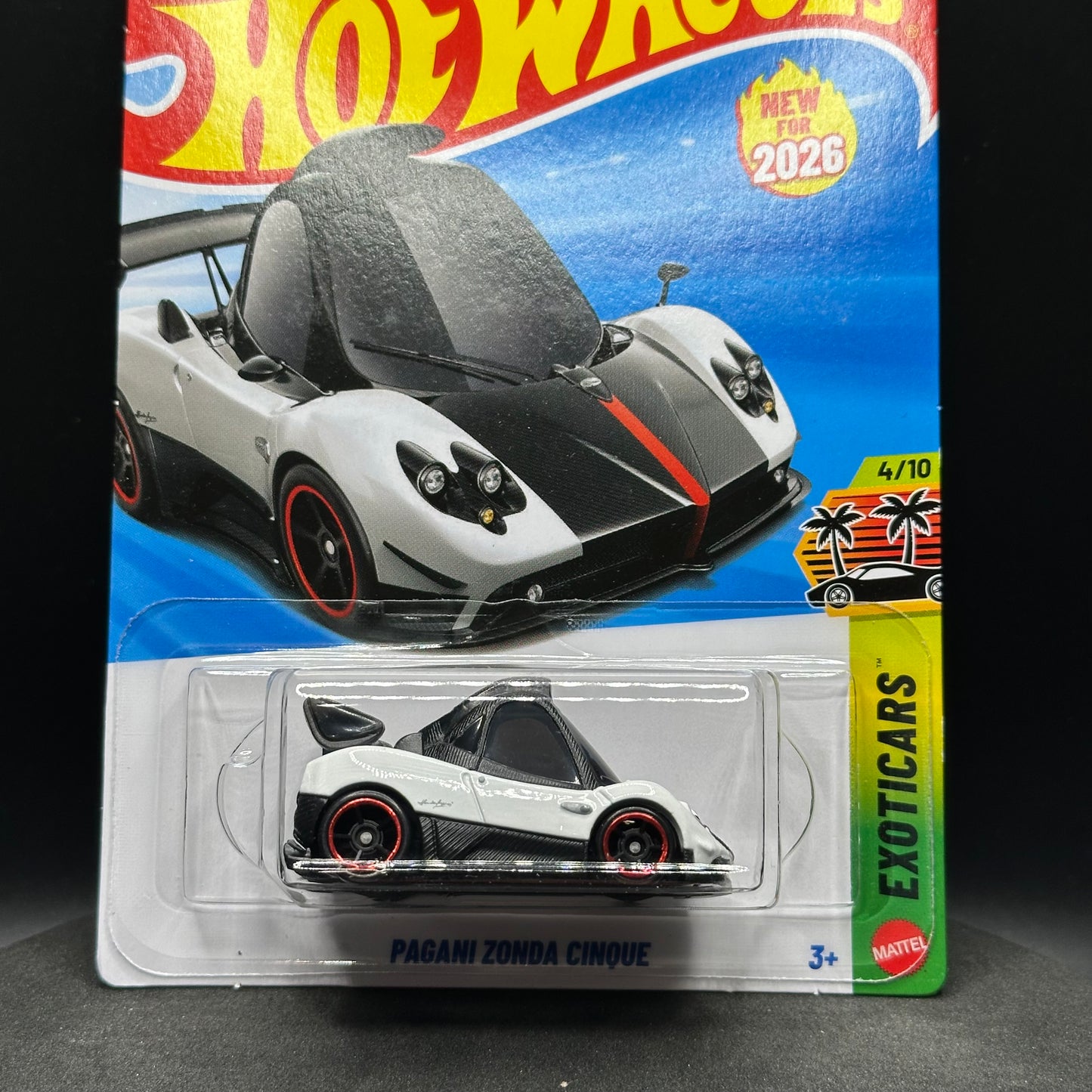 Hot Wheels Tooned Pagani Zonda Cinque White