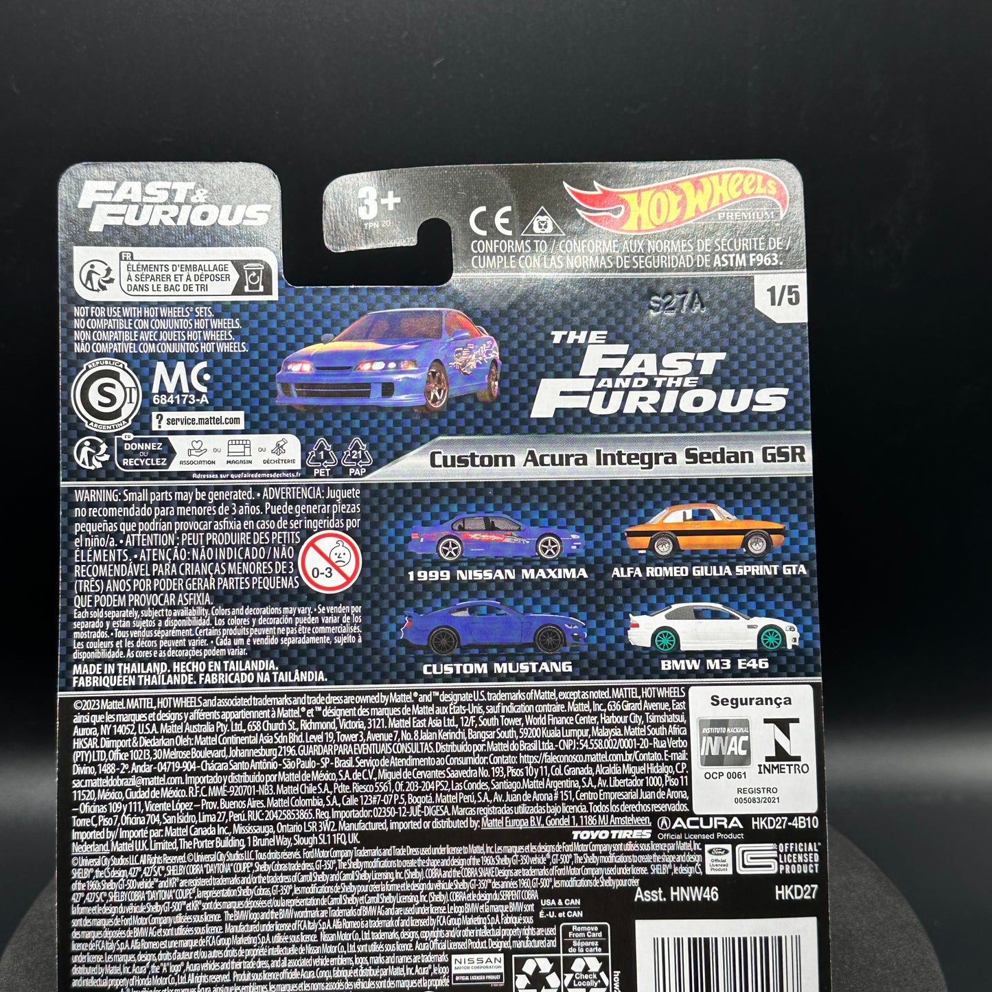 Hot Wheels Premium Fast and Furious Acura Integra