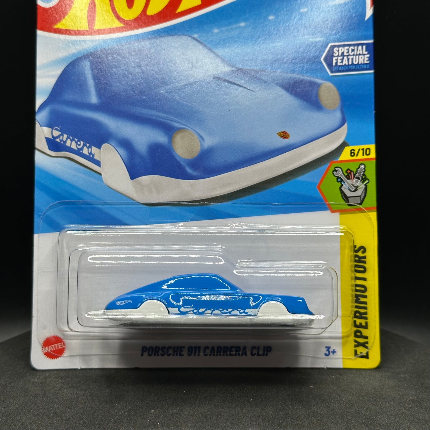 Hot Wheels Porsche 911 Carrera Keychain Blue/White Base