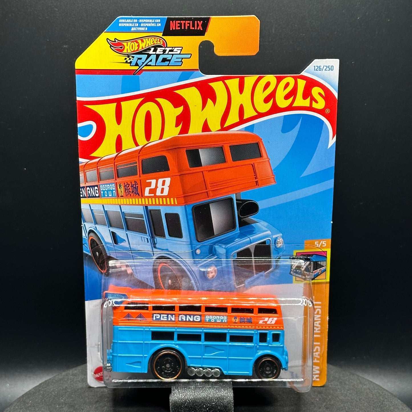 Hot Wheels Trouble Decker Blue/Orange