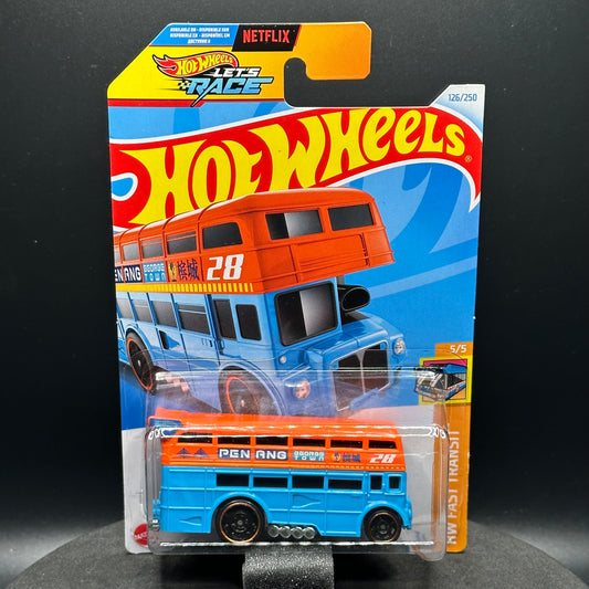 Hot Wheels Trouble Decker Blue/Orange