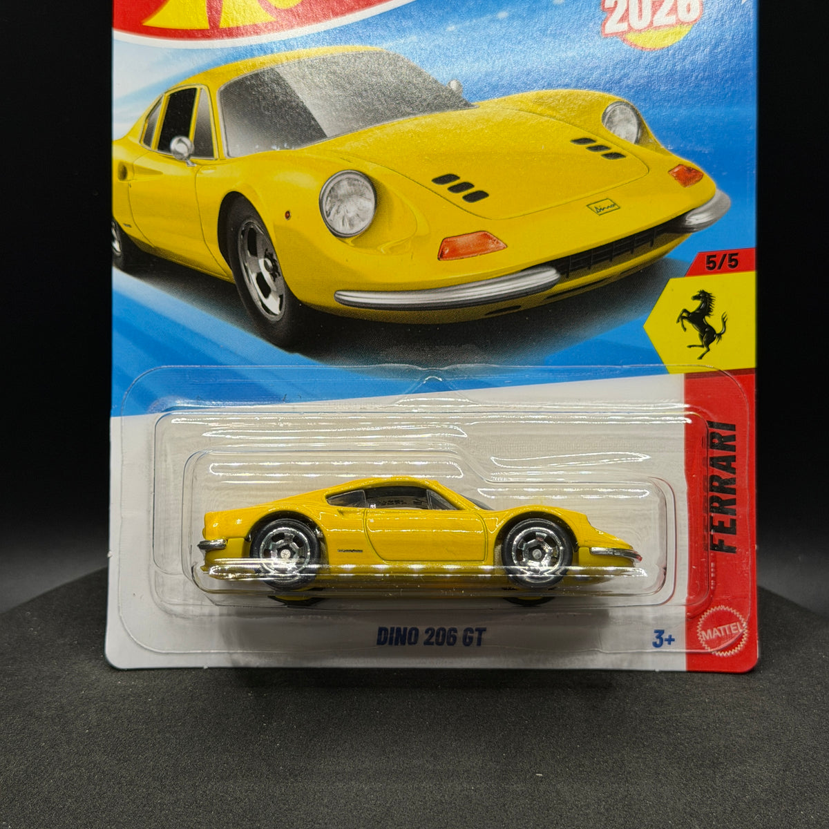 Hot Wheels Dino 206 GT Yellow