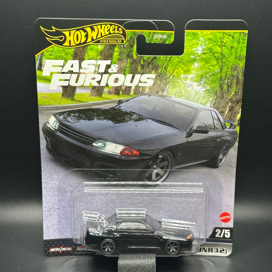 Hot Wheels Premium F&F Nissan Skyline GTR R32 Black