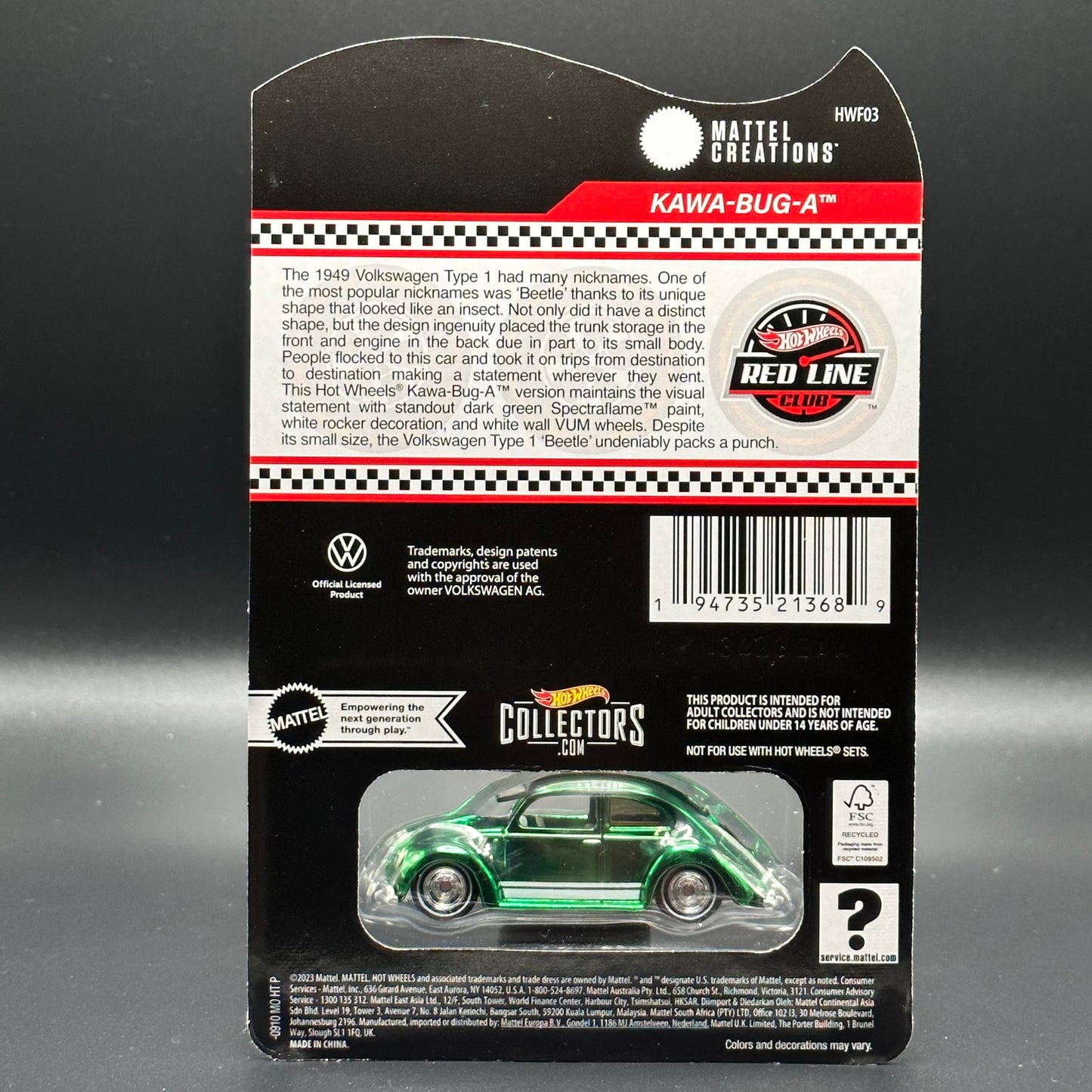 Hot Wheels RLC Kawa-Bug-A Green