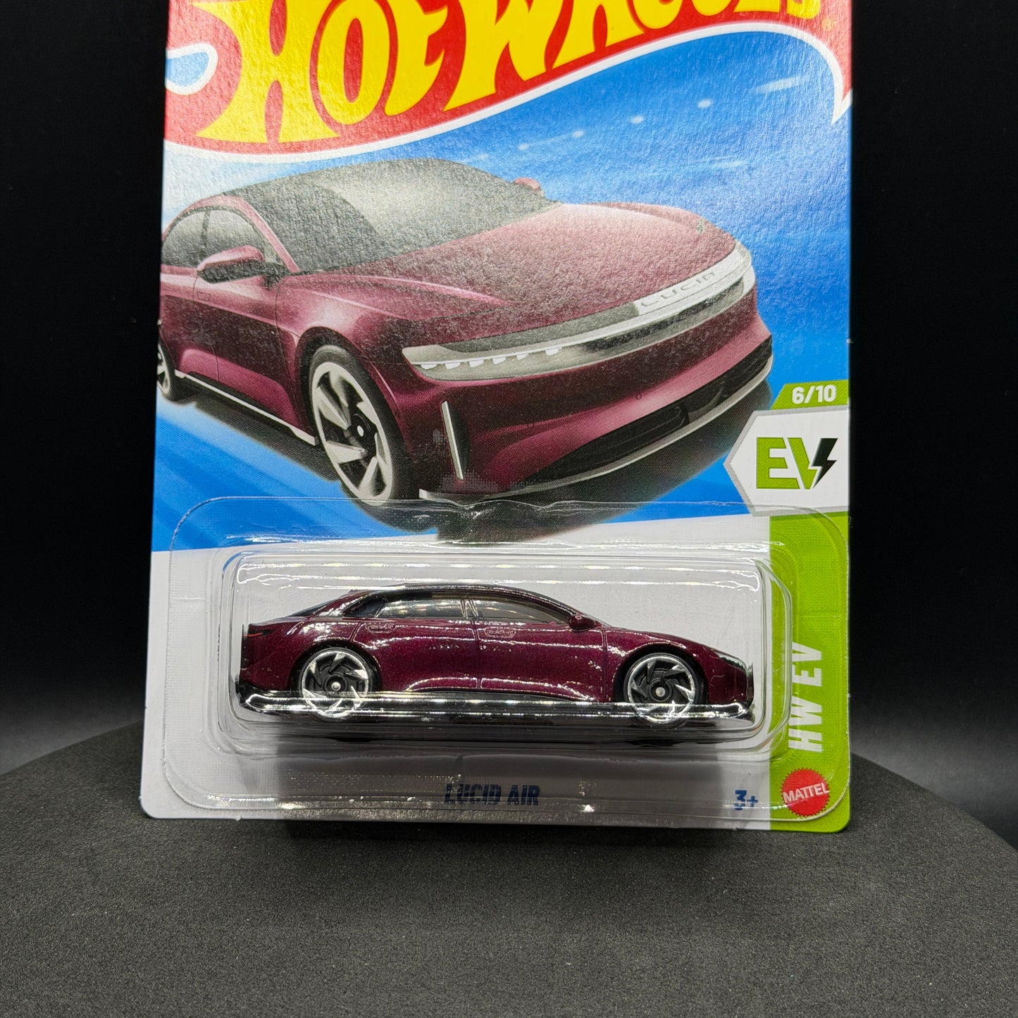 Hot Wheels Lucid Air Maroon