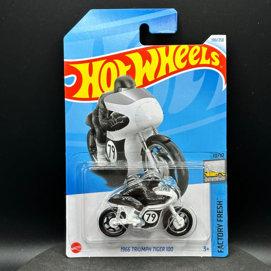 Hot Wheels 1966 Triumph Tiger 100 White