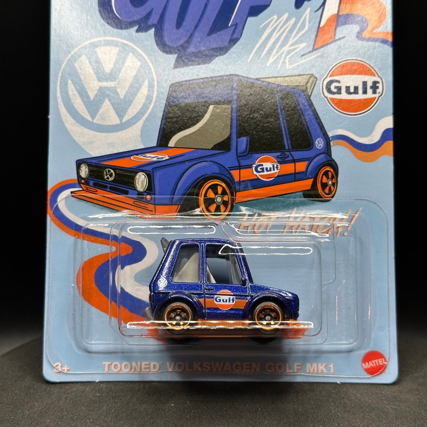 Hot Wheels Silver Series Gulf Tooned VW Golf MK1