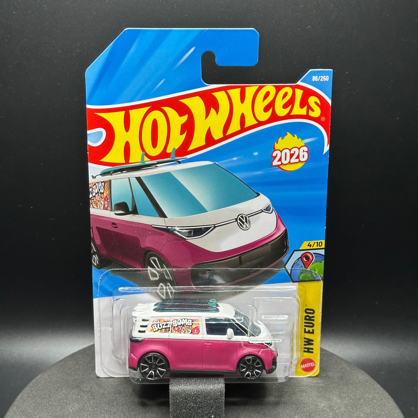 Hot Wheels VW ID Buzz Bomb White/Purple