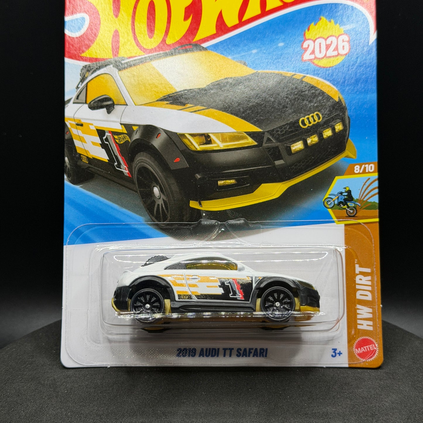 Hot Wheels 2019 Audi TT Safari White/Black/Yellow