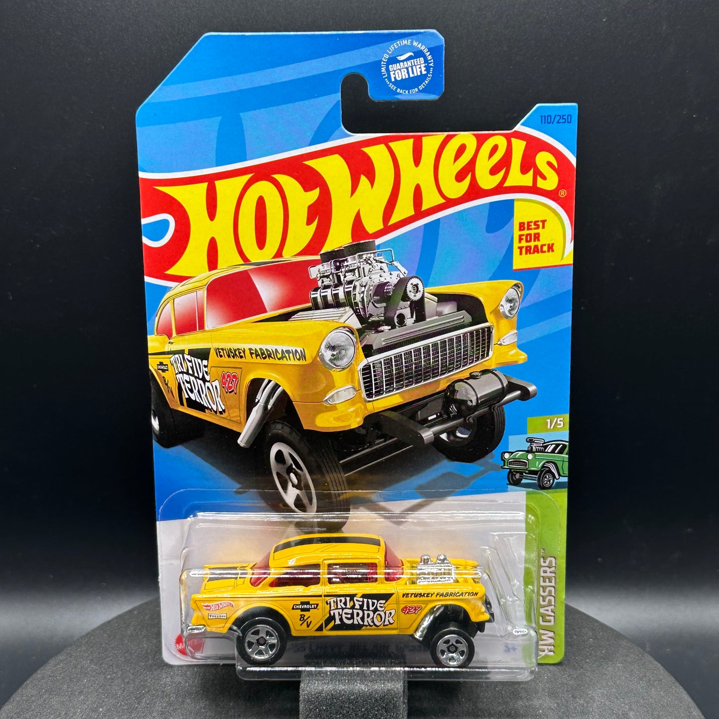 Hot Wheels Chevy Bel Air Gasser Yellow