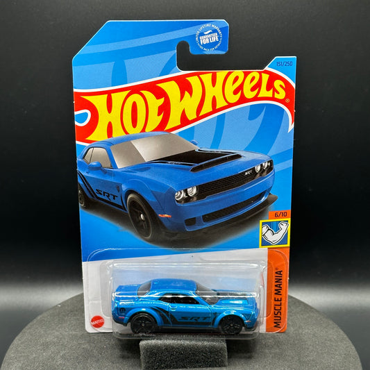 Hot Wheels Dodge Challenger Demon Blue