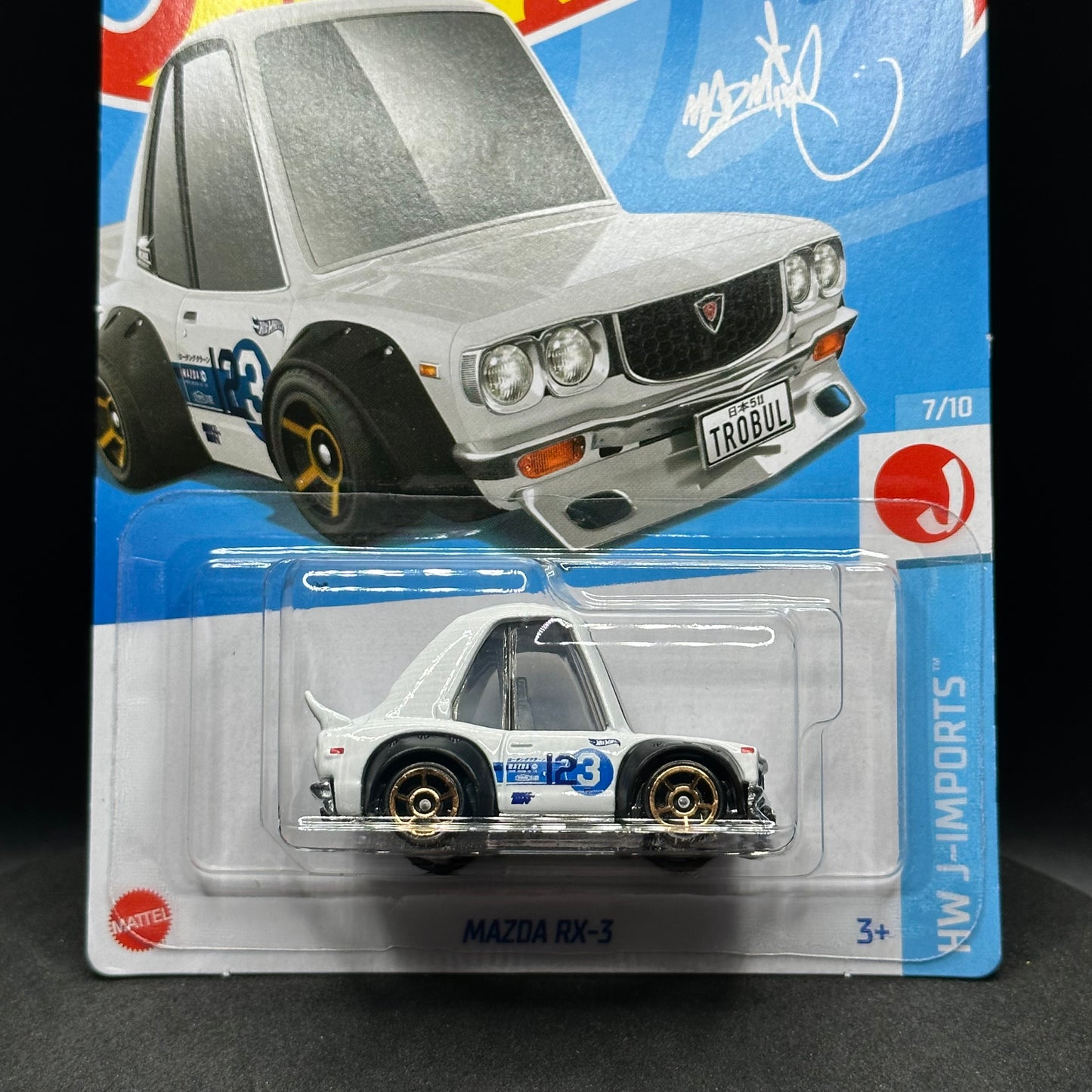 Hot Wheels Mazda RX-3 Tooned White