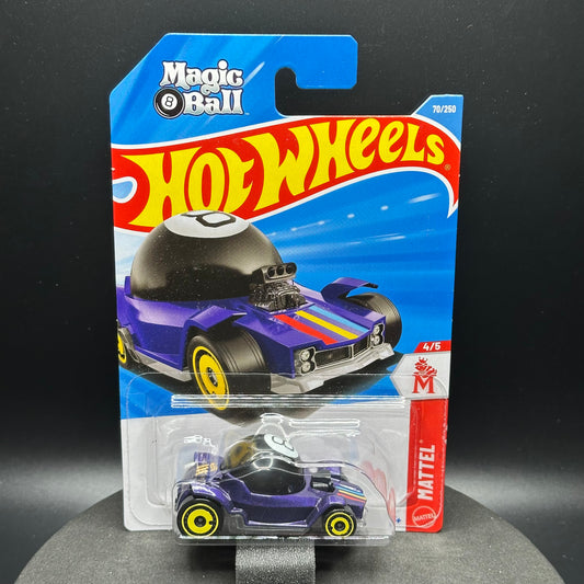 Hot Wheels Decidedly Go Magic 8 Ball Purple with Stripes