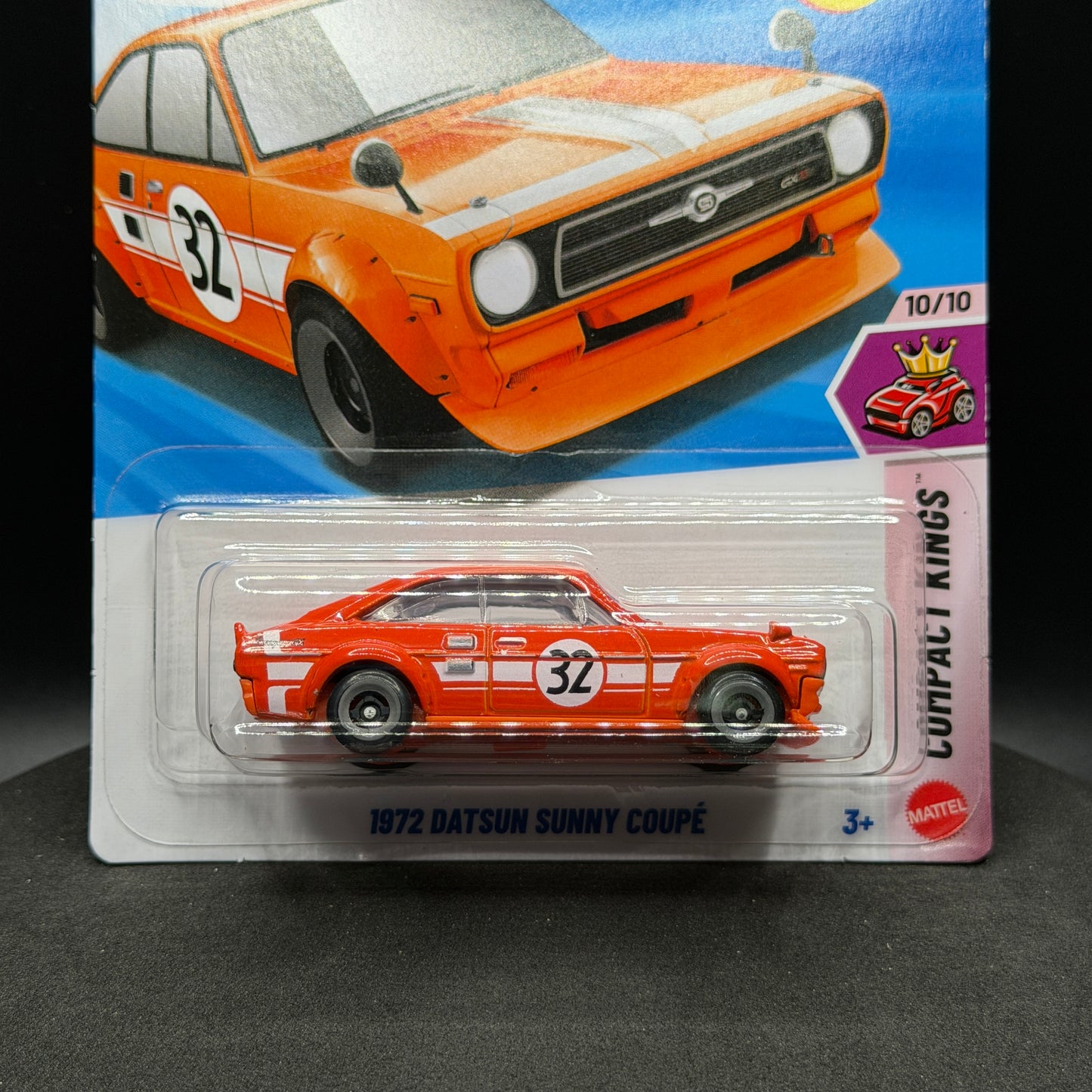 Hot Wheels 1972 Datsun Sunny Coupe Orange