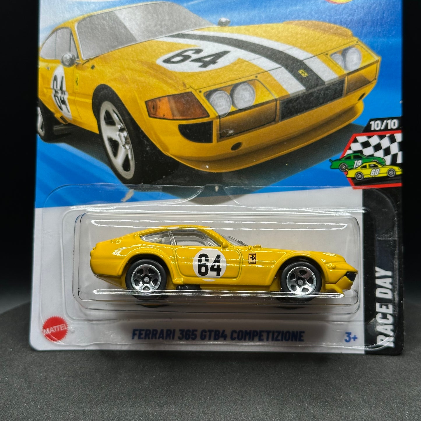 Hot Wheels Ferrari 365 GTB4 Competizione Yellow
