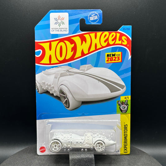 Hot Wheels Braille Racer Twin Mill White