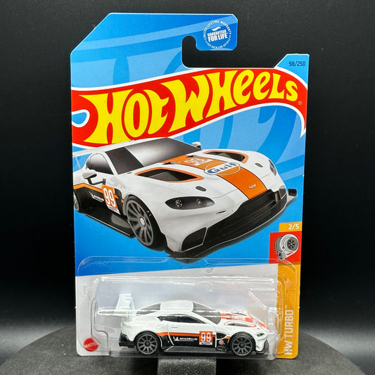 Hot Wheels Gulf Aston Martin Vantage GTE White