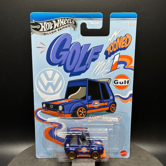 Hot Wheels Silver Series Gulf Tooned VW Golf MK1