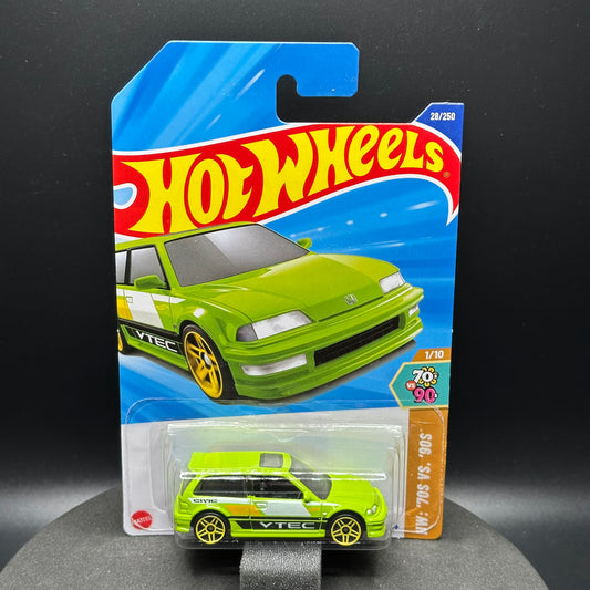 Hot Wheels ‘90 Honda Civic EF Green
