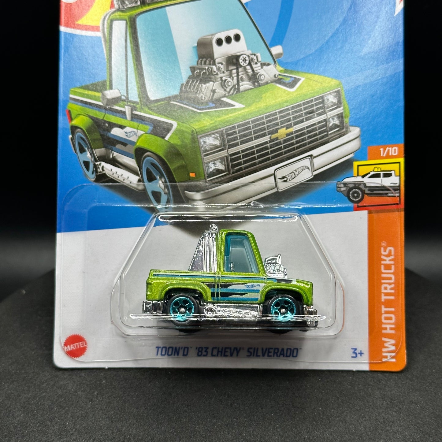 Hot Wheels Tooned Chevy Silverado Green