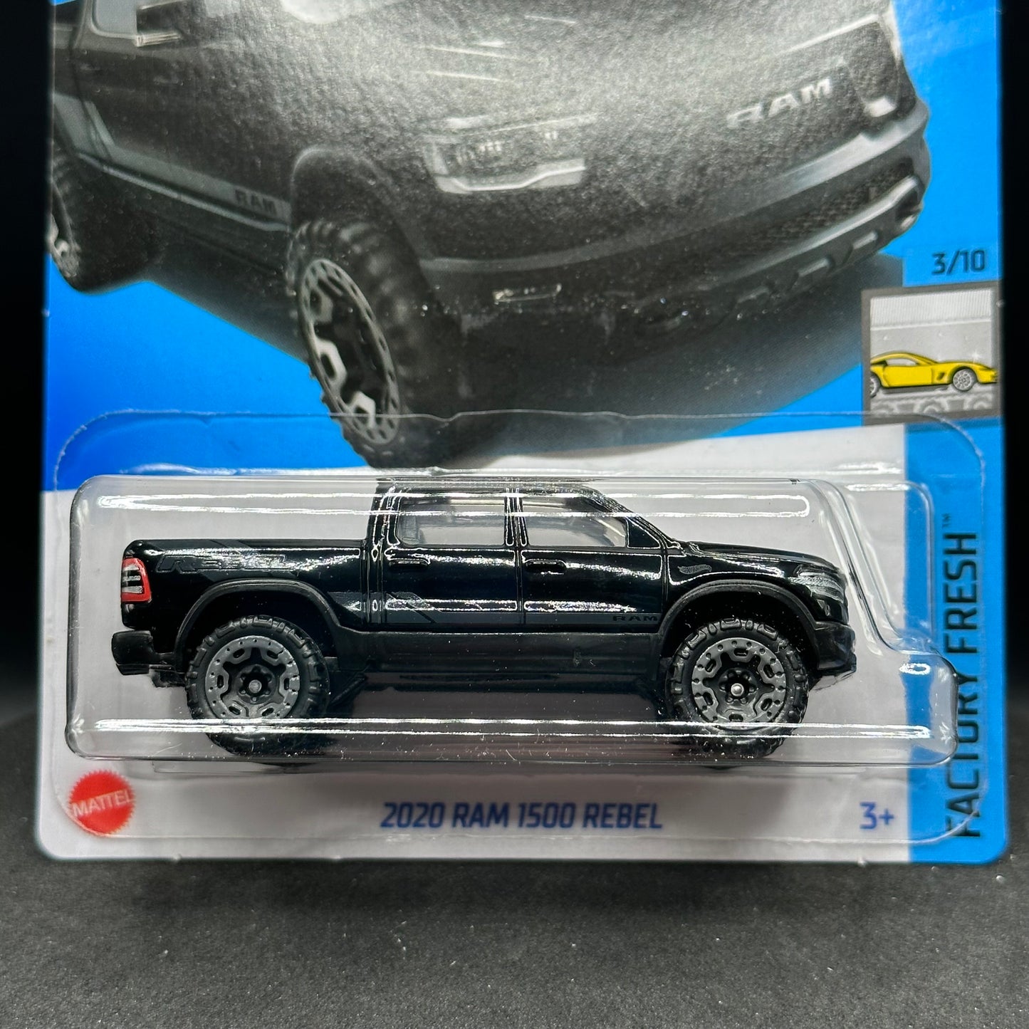 Hot Wheels 2020 Ram 1500 Rebel Black