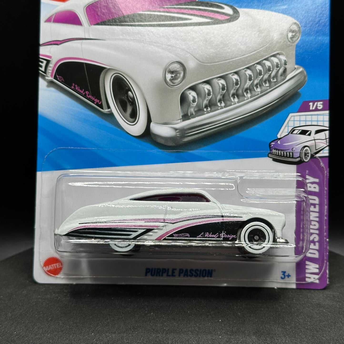 Hot Wheels Purple Passion White