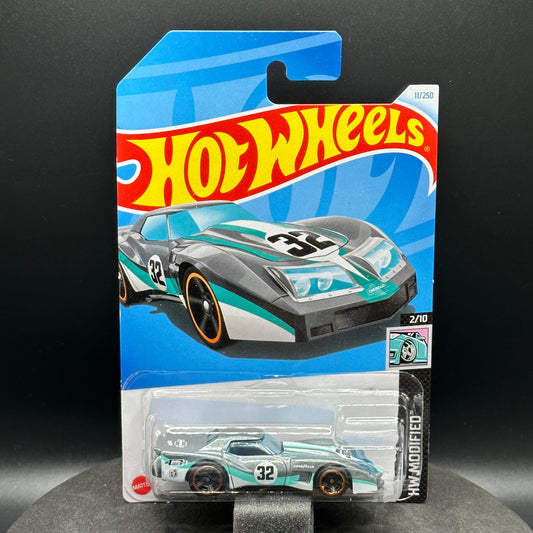 Hot Wheels Greenwood Corvette Gray & Teal