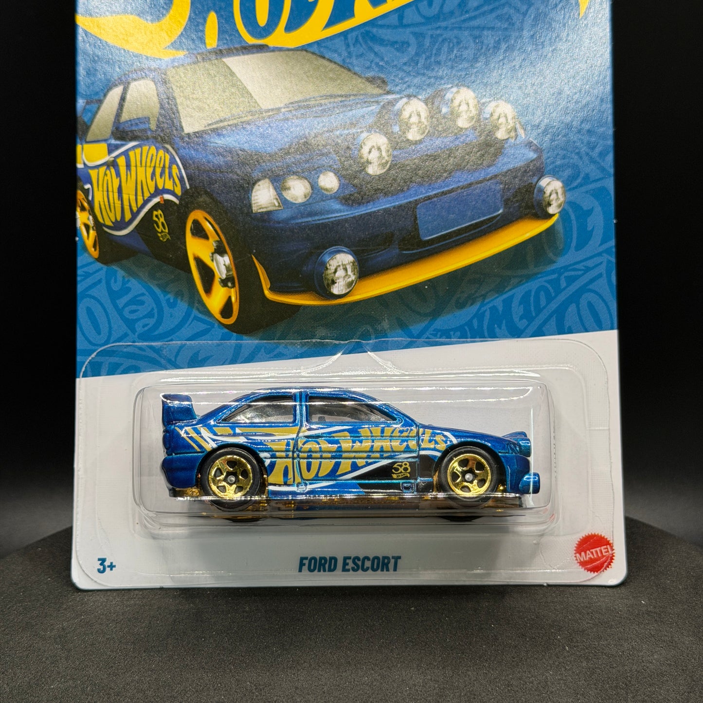 Hot Wheels Ford Escort Blue/Gold