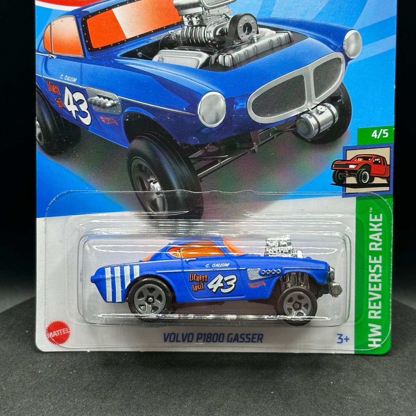 Hot Wheels Volvo P1800 Gasser Blue