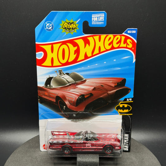 Hot Wheels Batman TV Series Batmobile Red