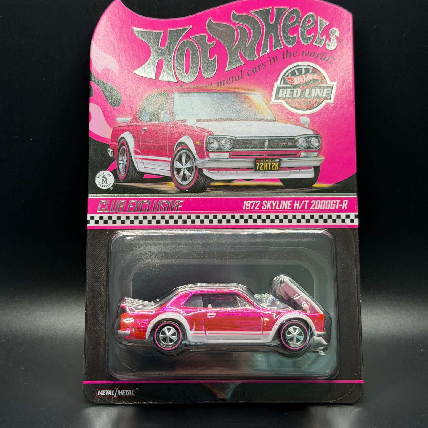 Hot Wheels RLC 1972 Skyline H/T 2000 GTR Pink