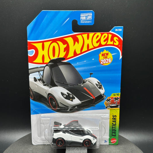 Hot Wheels Tooned Pagani Zonda Cinque White