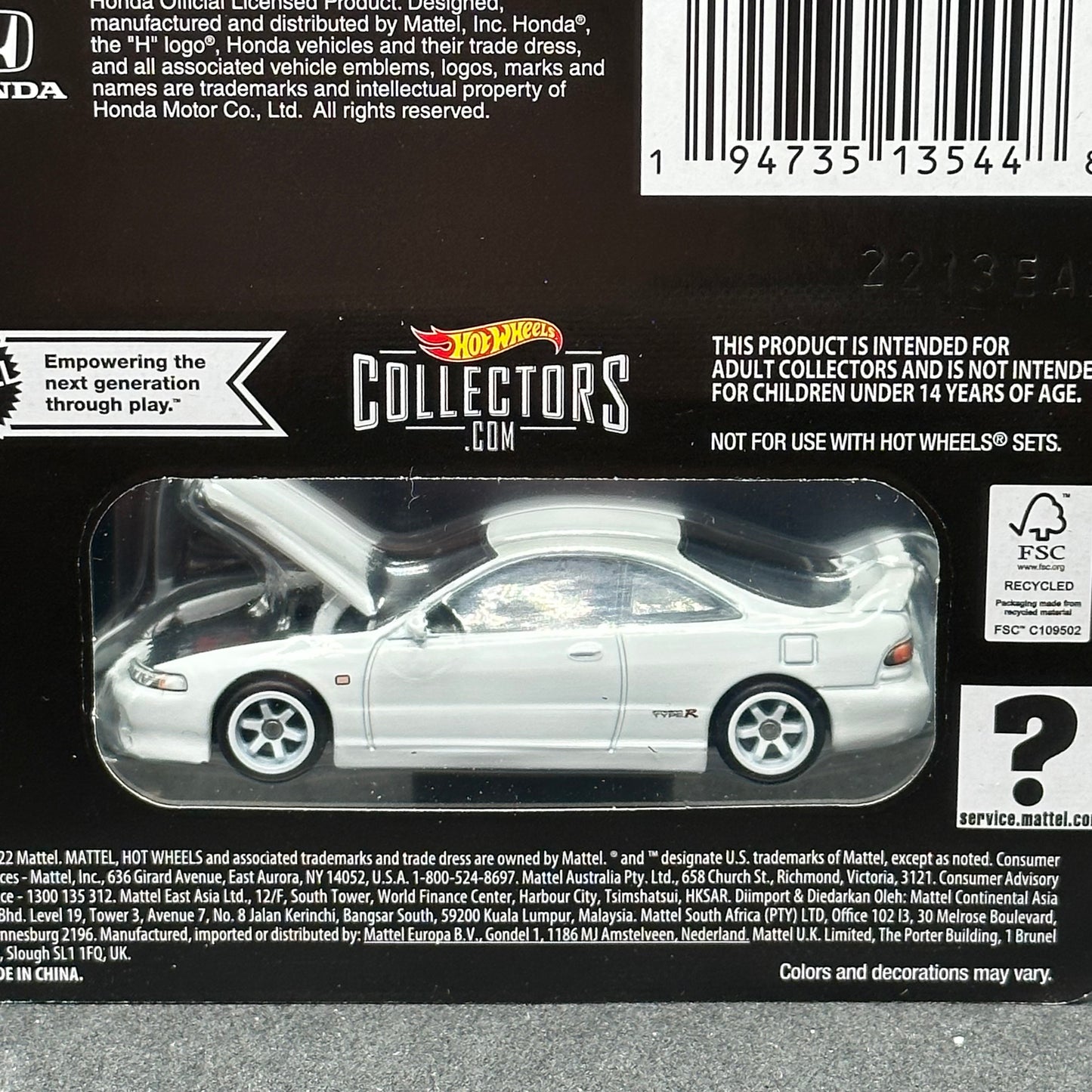 Hot Wheels Honda Integra Type R