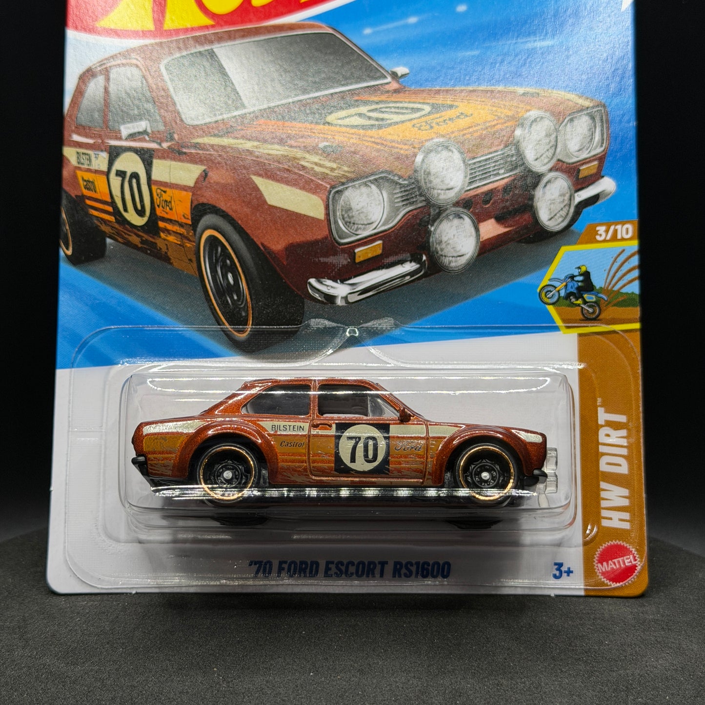 Hot Wheels ‘70 Ford Escort RS1600 Brown