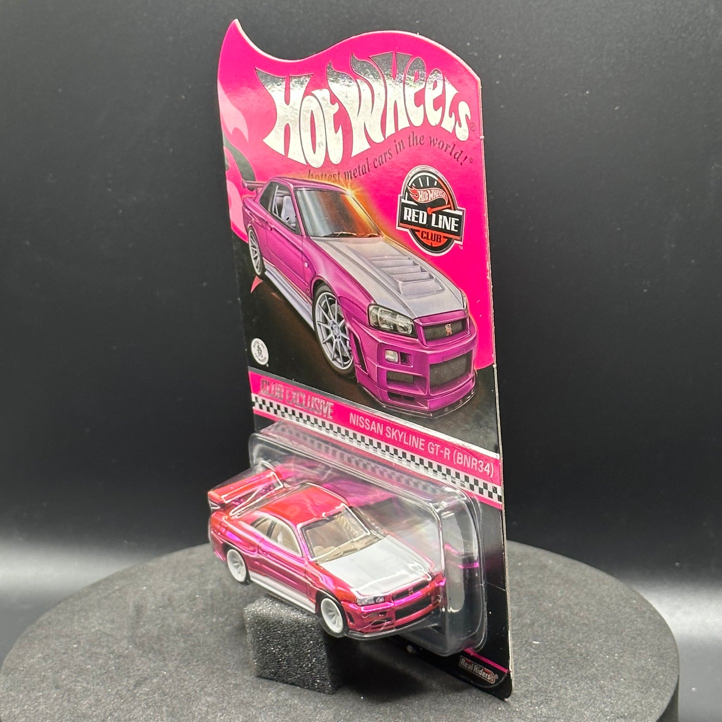 Hot Wheels RLC Pink Nissan Skyline GTR R34