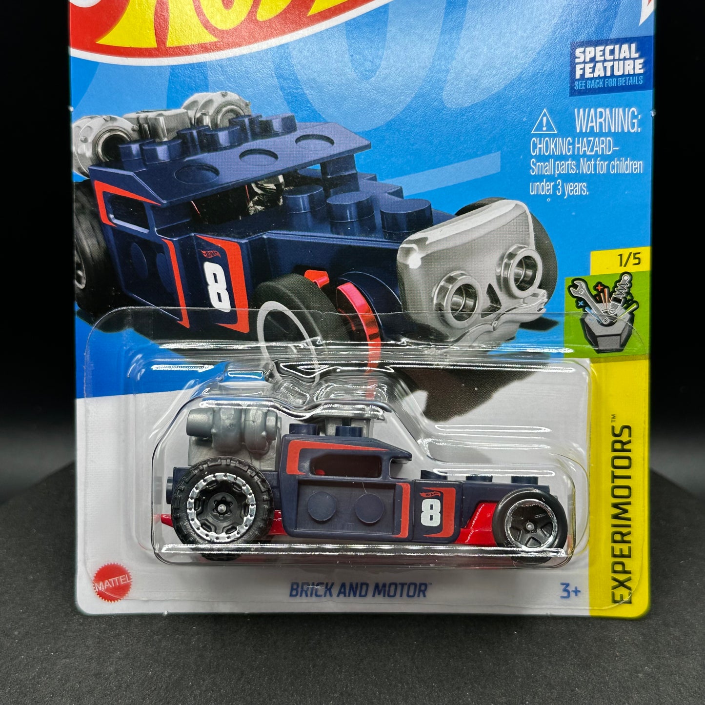 Hot Wheels Brick and Motor Dark Blue