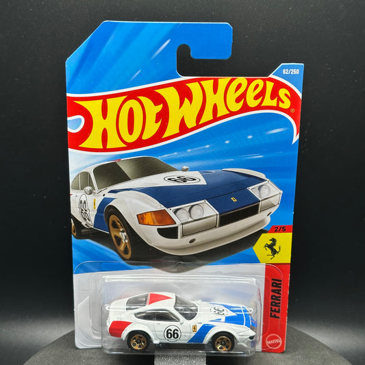 Hot Wheels Ferrari 365 GTB4 Competizione White