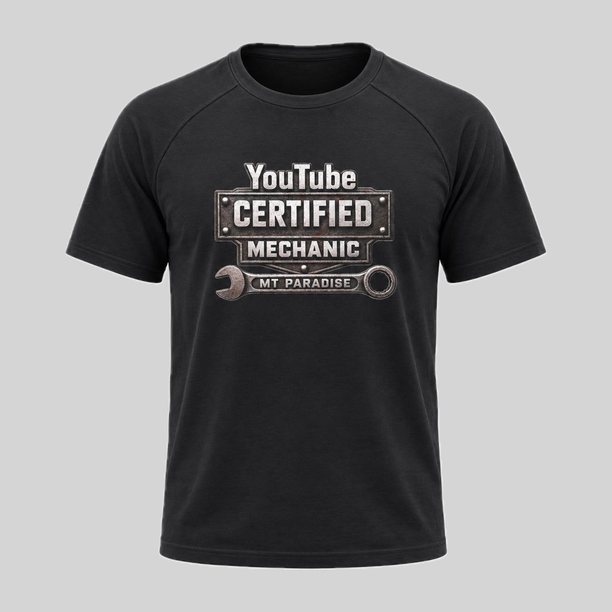 “YouTube Certified Mechanic” Mens Athletic Shirt